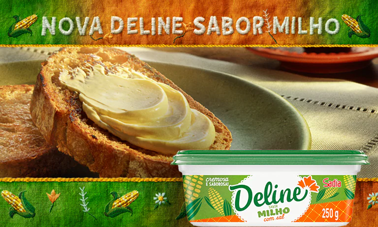 Nova Deline sabor milho