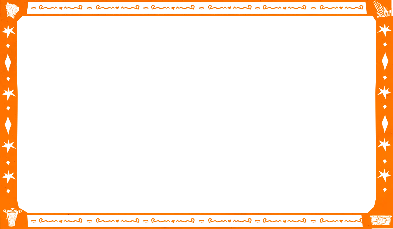 Moldura em laranja