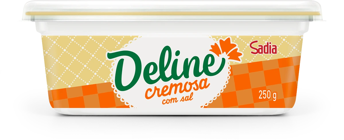 pote de margarina deline de 250 gramas