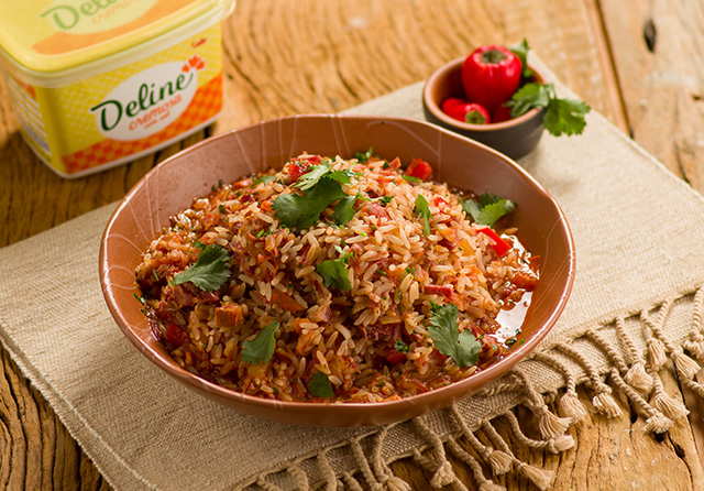 Receita: Arroz Caldoso de Carne Seca