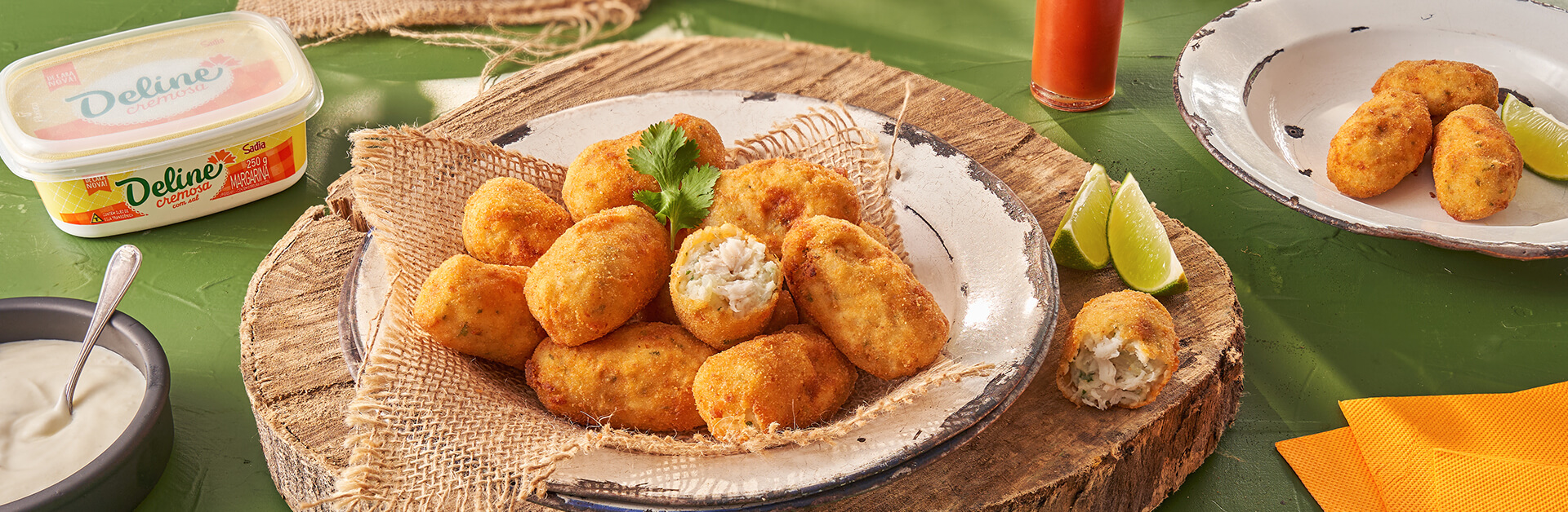 Receita: Bolinho de Pirarucu com Molho de Limão