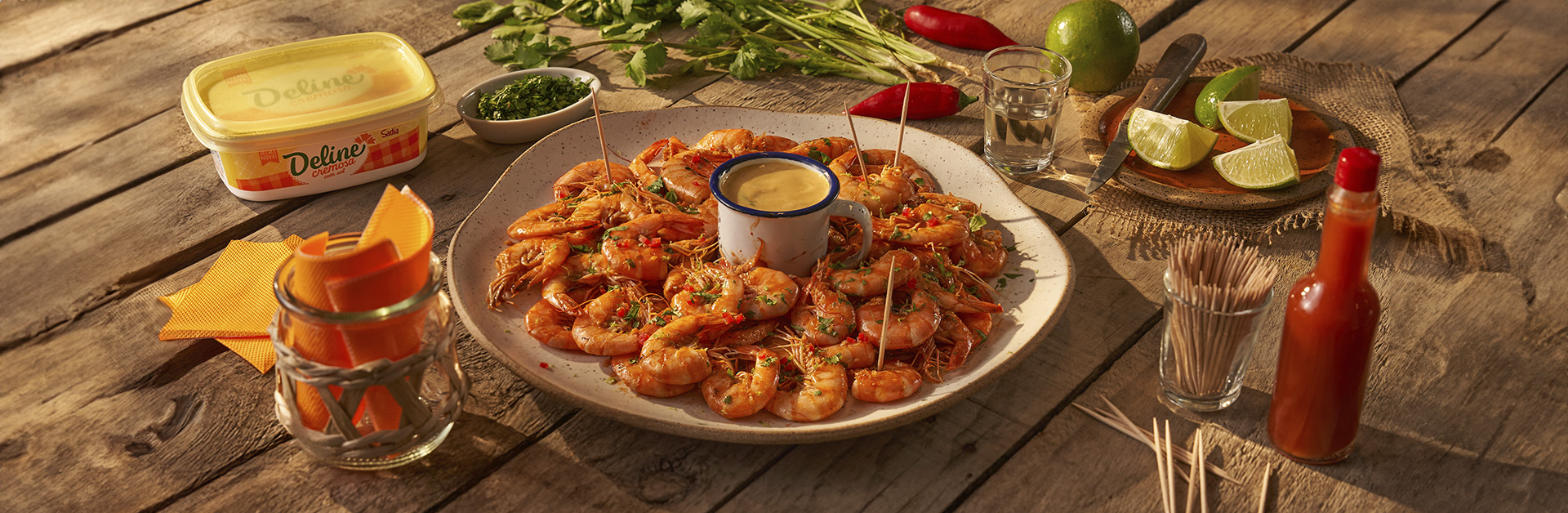 Receita: Camarão Flambado na Cachaça