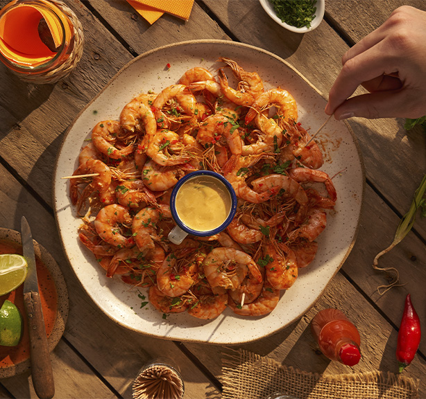 Receita: Camarão Flambado na Cachaça