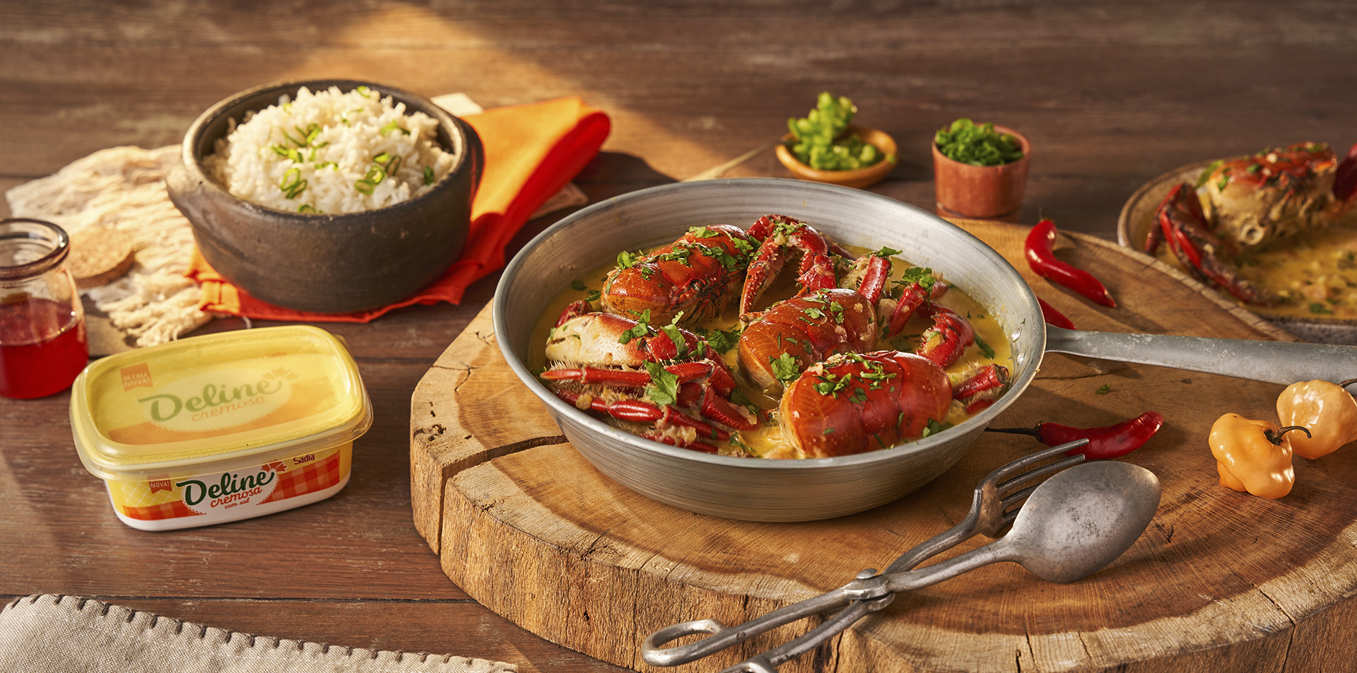 Deline - Nossas receitas: Caranguejada no Leite de Coco