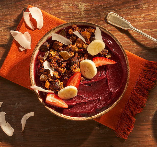 Receita: Creme de Açaí com Granola de Castanhas, Cupuaçu e Banana