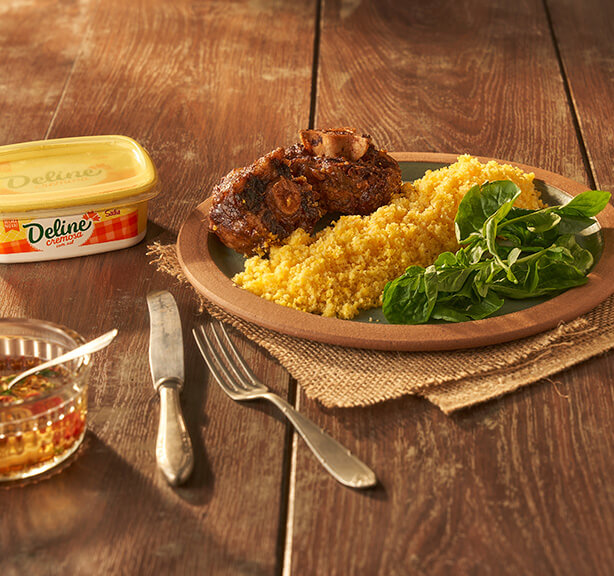 Receita: Cuscuz com Rabada Ao Molho e Agrião
