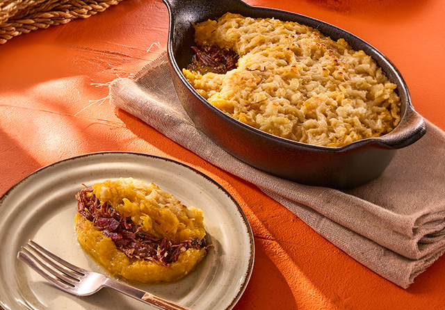 Receita: Escondidinho de Jabá com Queijo do Marajó e Jerimum