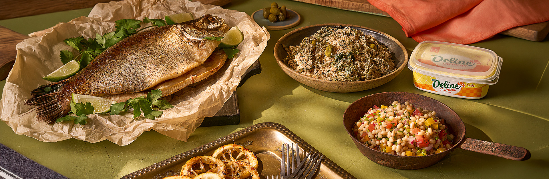 Receita: Farofa de Jambu com Tambaqui e Feijão-manteiguinha