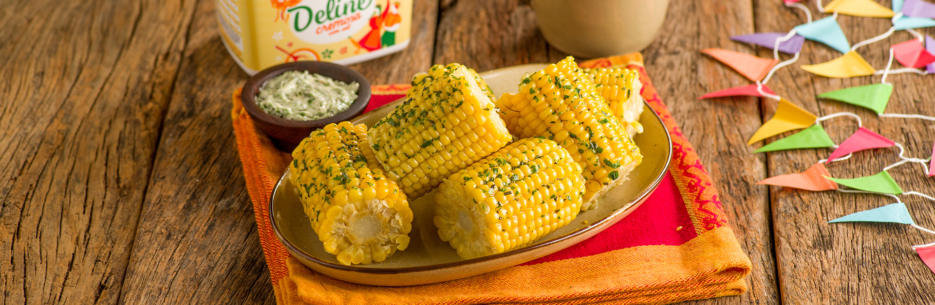 Receita: Milho Cozido com Deline Temperada