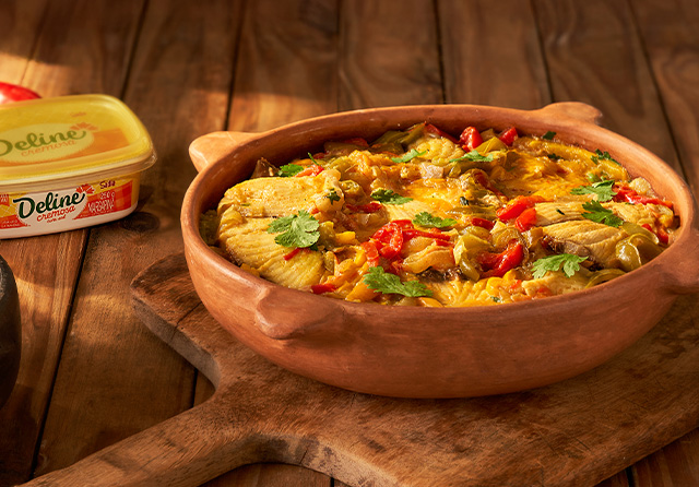 Receita: Moqueca de Cação com Farofa de Banana-da-terra