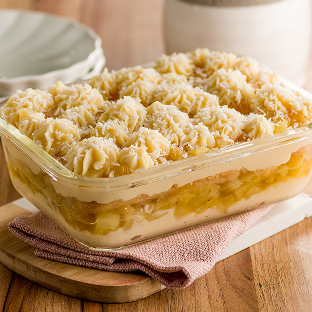 Receita: Pavê de Abacaxi com Coco
