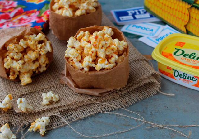 Receita: Pipoca caramelada