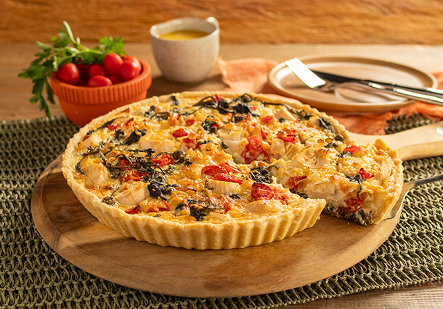 Receita: Quiche de Jambu e Palmito