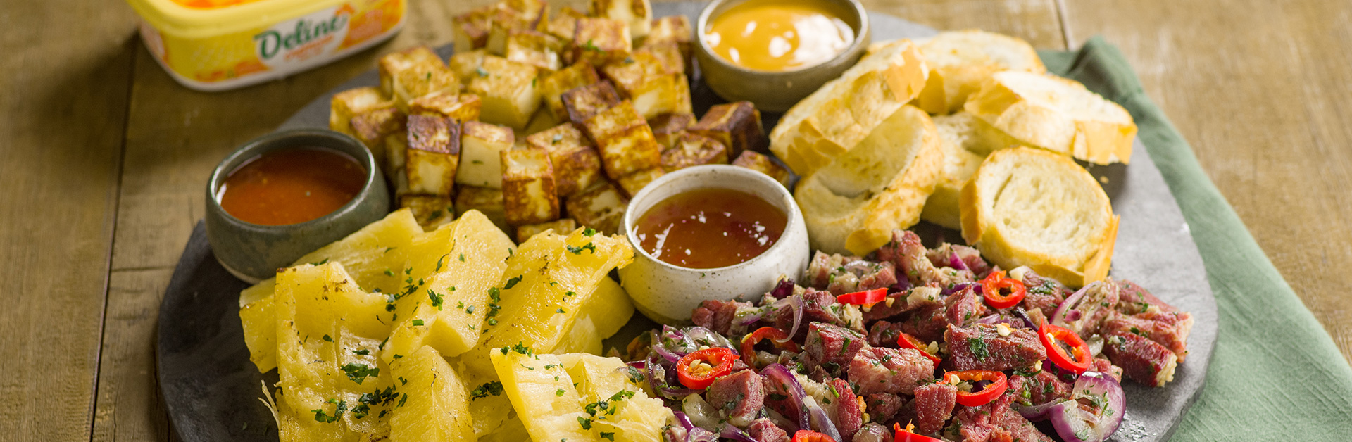 Receita: Tábua de Carne Seca, Mandioca e Queijo Coalho