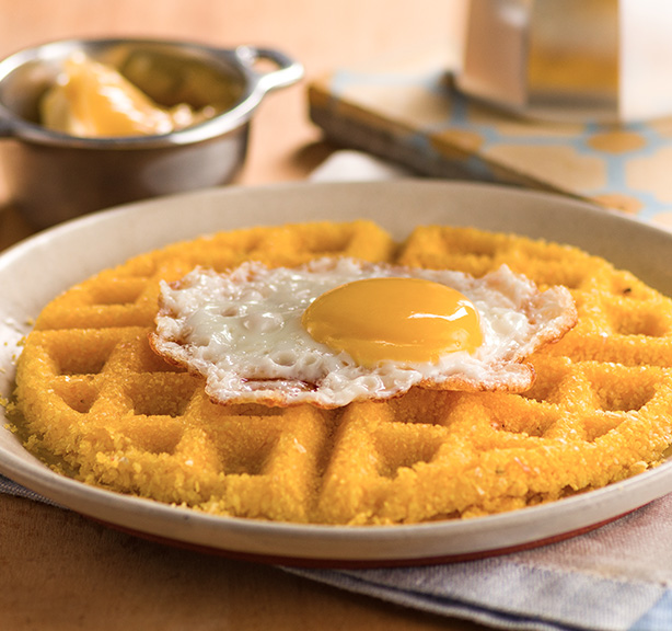 Receita: Waffle de Cuscuz por @lubyankabaltar