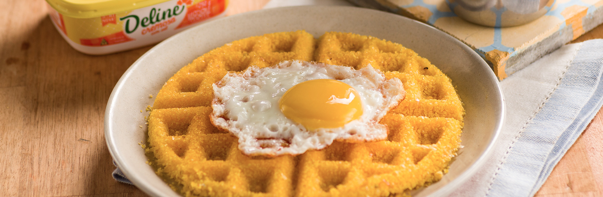 Receita: Waffle de Cuscuz por @lubyankabaltar